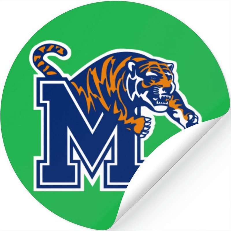 University Of Memphis Leaping Tiger Logo Stickers — Autocollants et stickers