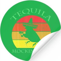 Tequila Mockingbird Drinking Lovers Vintage Cinco Stickers