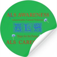 Als Awareness, Als Caregiver Sweat Stickers