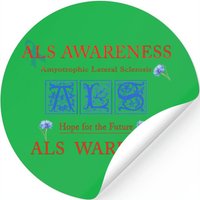 Als Awareness, Als Warrior Sweat Stickers