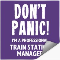 Train Station Manager Stickers — Stickers & Decals