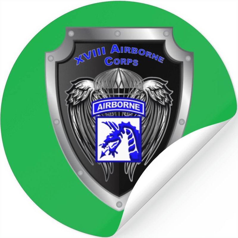 Mighty Xviii Airborne Corps Stickers — Autocollants et stickers
