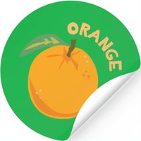 Orange Fruit Stickers