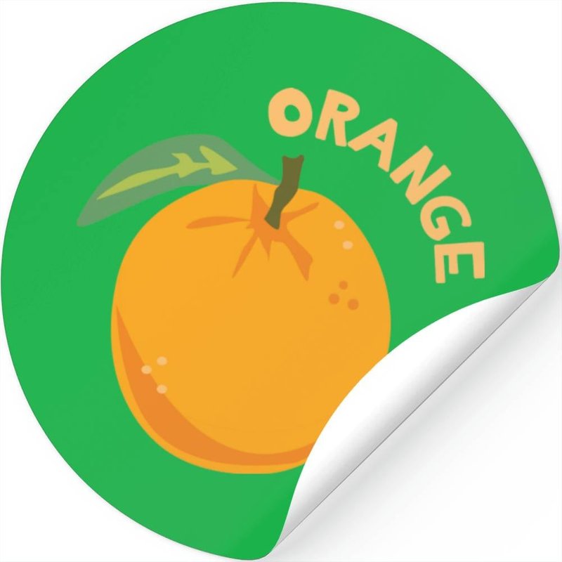 Orange Fruit Stickers — Autocollants et stickers