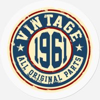 Vintage 1961 All Original Parts Stickers