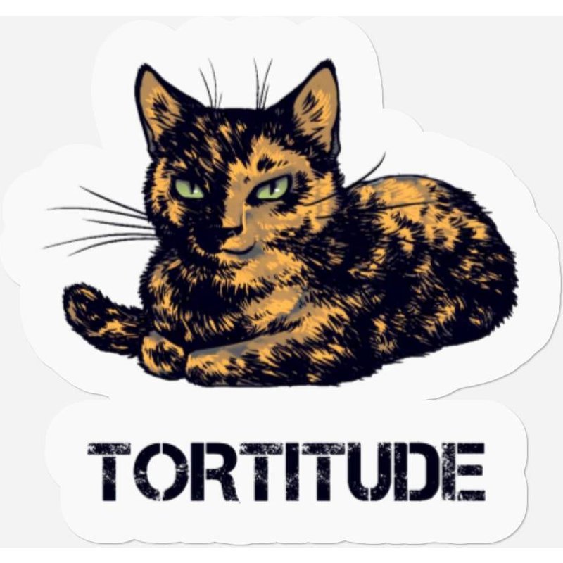 Cat Tortitude, Tortitude Cat Stickers — Autocollants et stickers