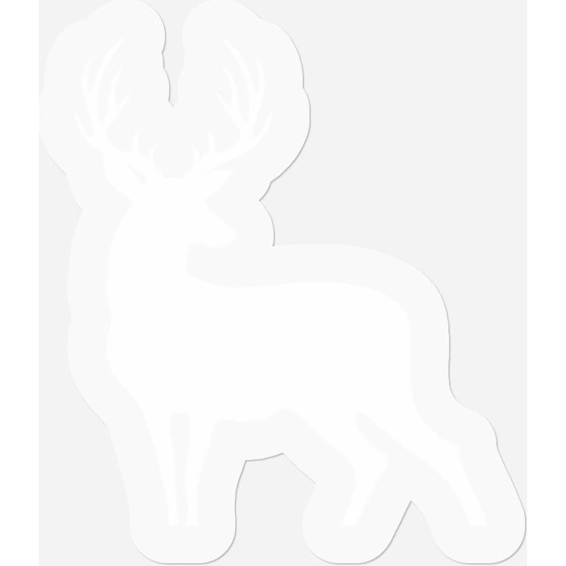 White Deer Silhouette Stickers — Autocollants et stickers