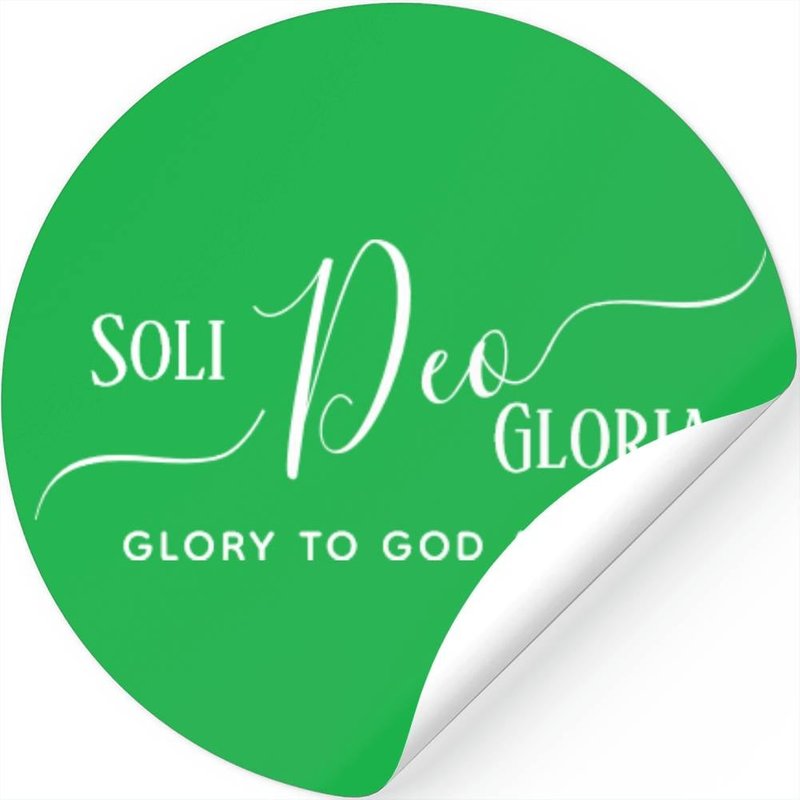 Custom Soli Deo Gloria Christian Stickers — Autocollants et stickers