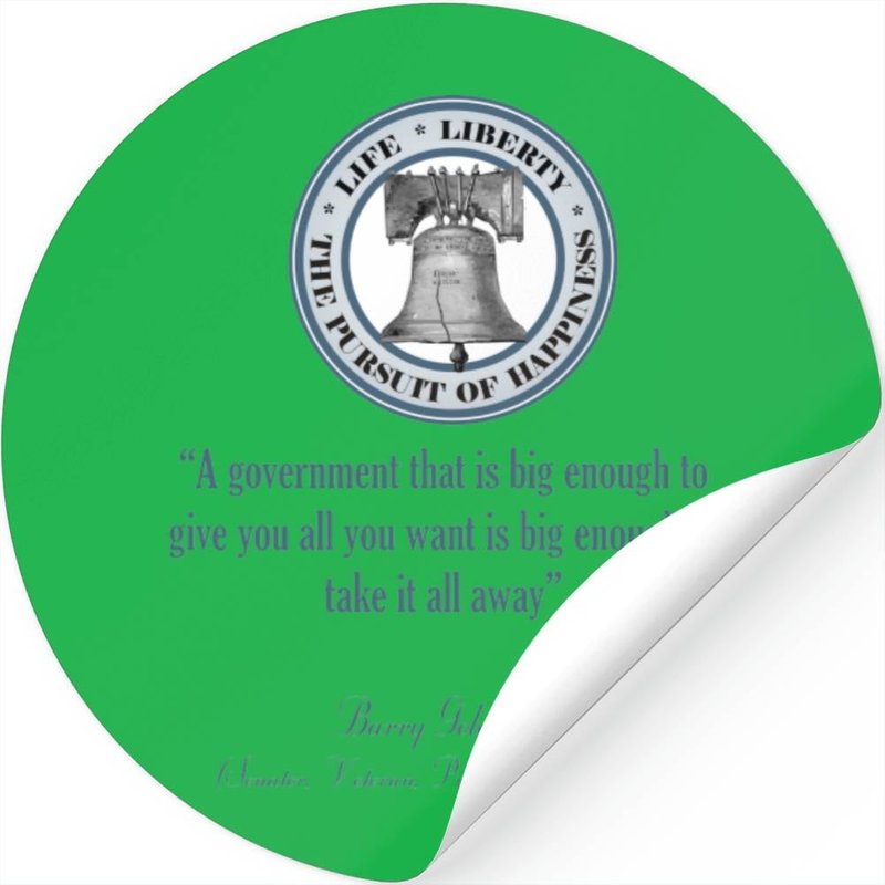 Barry Goldwater Quote (big Government) Stickers — Autocollants et stickers