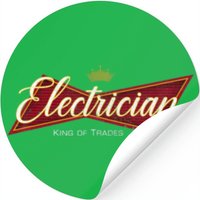 Electrician King Of Trades Stickers — Stickers & Decals