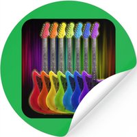 Rainbow Spectrum Electric Guitar Stickers