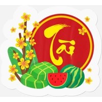 Lunar Vietnamese New Year Decorations 2022 | Phat Stickers