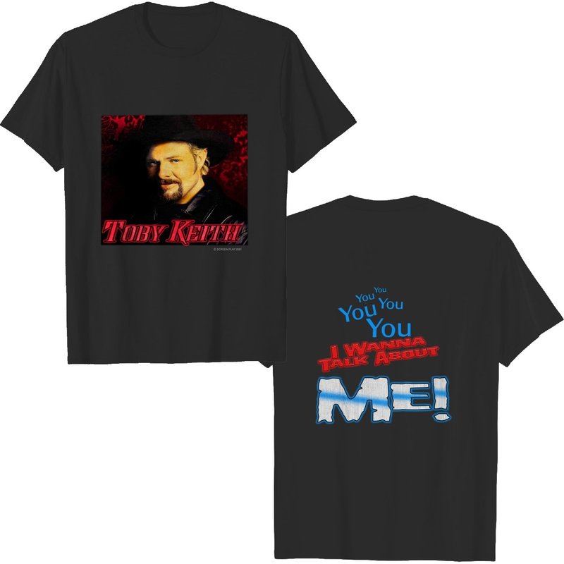 2001 Toby Keith I Wanna Talk About Me Vintage Country Music T Shirt — T-shirts pour hommes