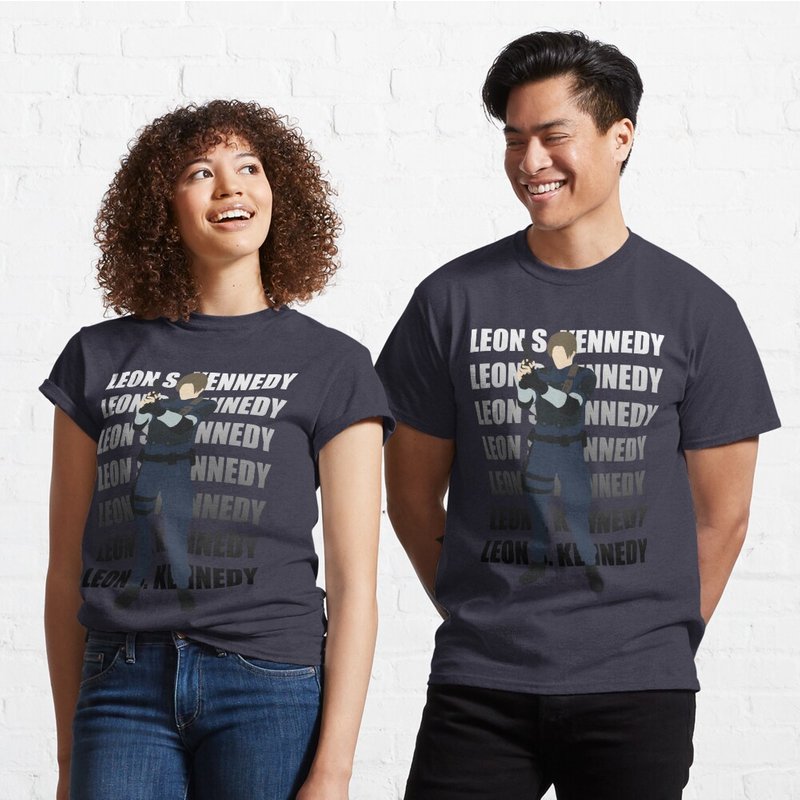 Leon Kennedy Residen Evil 2 T-shirt — T-shirts pour hommes
