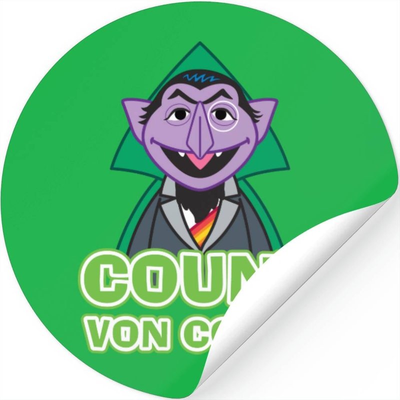 Count Von Count Classic Style Stickers — Autocollants et stickers
