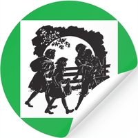 Iconic Boxcar Children Silhouette Stickers — Autocollants et stickers