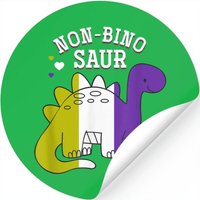 Non Binosaur Non Binary Stickers — Autocollants et stickers