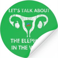 Let's Talk About The Elephant In The Womb Stickers — Autocollants et stickers