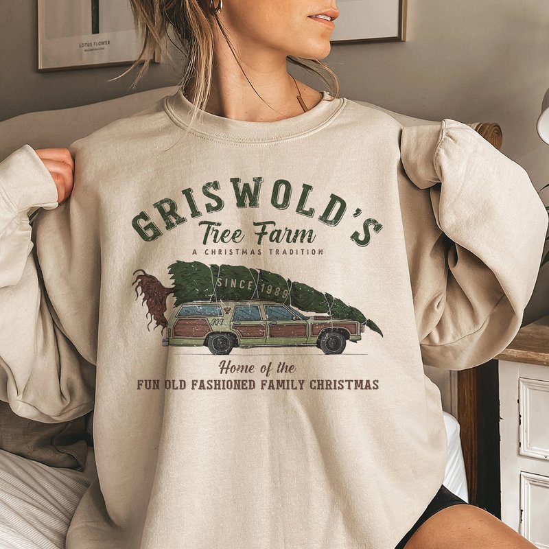 Griswold's Tree Farm Sweatshirt, Griswold Christmas Sweatshirt — Sweats à capuche pour hommes