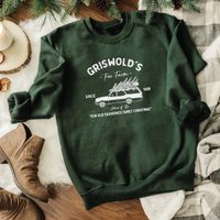 Griswold's Tree Farm Sweatshirt, Griswolds Tree Farm Christmas Sweatshirt — Sweats à capuche pour hommes