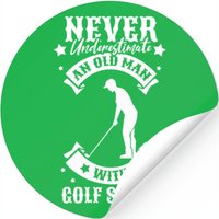 Golf Granddad Caddy Retirement Golf Swing Putter Stickers