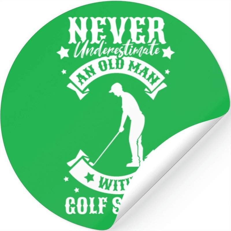 Golf Granddad Caddy Retirement Golf Swing Putter Stickers — Autocollants et stickers