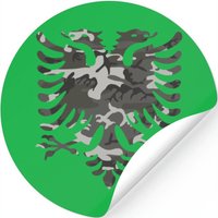 Albanian Eagle Camouflage Stickers
