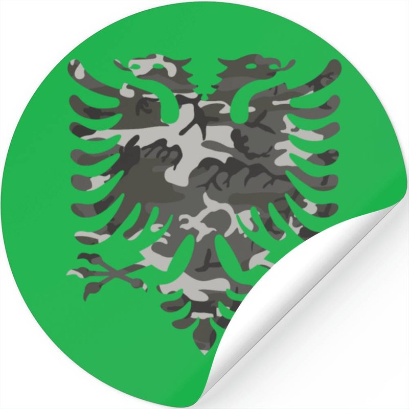 Albanian Eagle Camouflage Stickers — Stickers & Decals