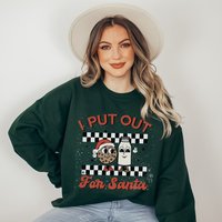 Christmas Santa Sweatshirt, Christmas Gift Sweatshirt
