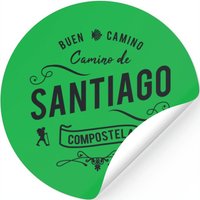 Camino De Santiago Compostela Pilgrim Hiking St Ja Stickers — Stickers & Decals