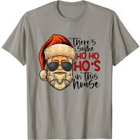 There's Some Hos In This House Santa Claus Christmas Family T-shirt