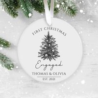 Our First Christmas Engaged — Ornaments