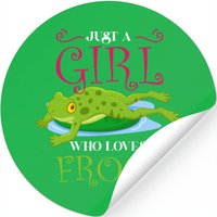 Funny Frog Mom Gift — Stickers & Decals