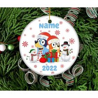 Personalized Blueydad Christmas Ornament