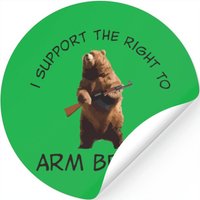 I Support The Right To Arm Bears — Autocollants et stickers
