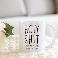 Gifts For 30th Wedding Anniversary, 30th Anniversary Gift From Husband To Wife Mugs