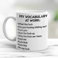 Office Vocabulary Mug - Funny Co-worker Gift — Tasses et gobelets