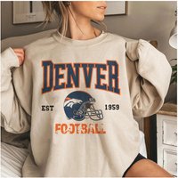 Vintage Denver Football Sweatshirt, Denver 90s Sweatshirt — Sweats à capuche pour hommes