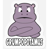Grumpopotamus Cute & Mad Hippopotamus Staring Gift