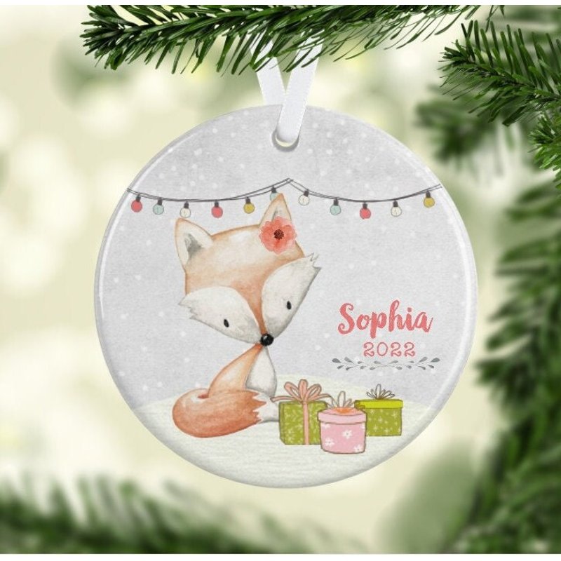 Christmas Ornament Baby Fox Design — Ornements