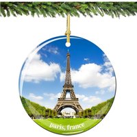 Porcelain Eiffel Tower Ornament Paris Decoration