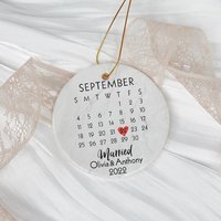 Married Ornament, Our First Christmas Married Ornament — Ornements