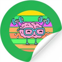 Brain Sunset Training Brain — Stickers & Decals