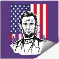 Lincoln, Abe Lincoln, Lincoln Portrait — Autocollants et stickers