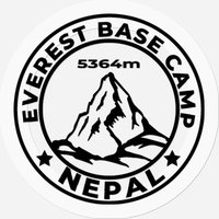 Everest Base Camp - White — Stickers & Decals