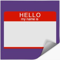 Hello My Name Is — Autocollants et stickers