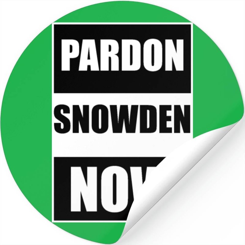 Pardon Snowden Now — Stickers & Decals