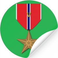Bronze Star With Valor Device — Autocollants et stickers