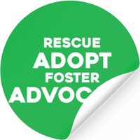 Rescue Adopt Foster Advocate — Autocollants et stickers