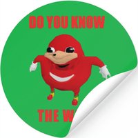 Ugandan Knuckles Do You Know The Way — Stickers & Decals